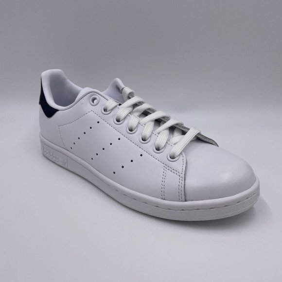 Adidas Stan Smith White / Navy Womens Shoes - Picture 6 of 8